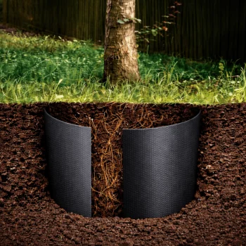 Root Barrier 0.6 × 5 m for Tree and Shrub Root Control, Black