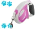 Retractable Dog Leash 5m, up to 20kg, Pink