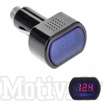 Car Battery Electric Cigarette Lighter Voltmeter Voltage Meter DC 12V