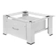 Maclean MC-117 W Washing Machine / Dryer Stand with Drawer, 150kg, White