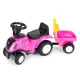 Multistore New Holland Ride-On Tractor with Trailer, Pink