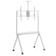 Maclean TV Cart on Wheels, 55-100\", VESA 900x600, White