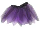 Kids Halloween Costume, Bat Skirt and Headband, Black/Purple