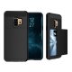 Samsung Galaxy S9 (G960F/DS) Slide Card Holder PC + TPU Hybrid Back Case Cover, Black
