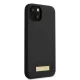 Guess Silicone Logo Plate MagSafe Case for iPhone 13 mini - Black