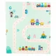 Double-Sided Foldable Foam Play Mat, Pandas and Street, 180 x 200 cm