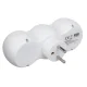 Maclean MCE339 E 2-Way Socket Adapter with USB A/C