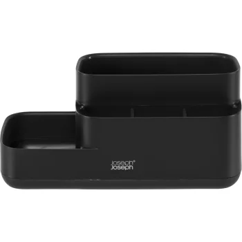 Joseph Joseph EasyStore Bathroom Caddy Organizer, Matt Black