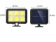 Outdoor Garden Light Solar Night Lamp with Motion and Twilight Sensors, 120 LED