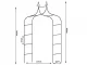 Metal Garden Pergola & Plant Arch Support (265 cm, Dark Green)