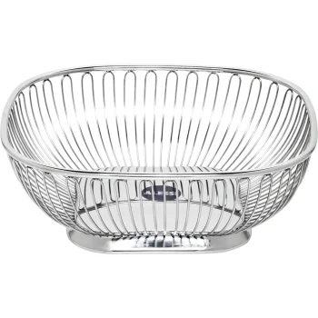 Bread Basket Alessi 845 23 x 23 cm, Stainless Steel, Silver