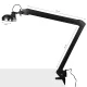LED Beauty Salon Lamp with Clamp Elegante 801-s, black
