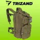 Trizand 00023243 Military Style Backpack, 26L, Green