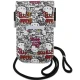 Hello Kitty Leather Tags Graffiti Cord Bag, Beige