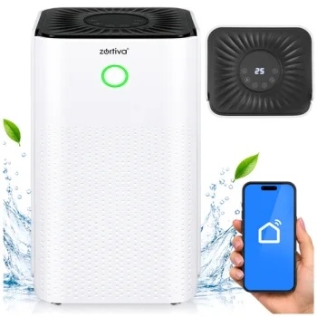 Oro sausintuvas Zortiva 12L/24H WiFi su higrostatu ir laikmačiu, baltas