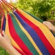 Double Garden Hammock XXL with Cover, 200 x 150 cm