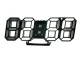 Electronic LED Alarm Clock with Thermometer, Black