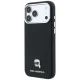 Karl Lagerfeld Grained Karl Head Metal MagSafe Case for iPhone 18 Pro Max / 17 Pro Max - Black