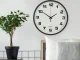 Large Silent Wall Clock 25 cm, Black