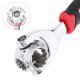 Universal Socket Wrench 8-19mm with 360° Rotating Heads