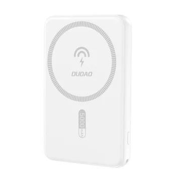 Dudao K14S MagSafe Wireless Power Bank 20W 5000mAh, White