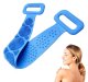 Bath Sponge Shower Body Massager Silicone Brush, Blue