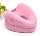 Anatomical Orthopedic Knee Leg Cushion Pillow with Memory Foam, Pink