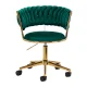 Swivel Salon Chair 4Rico QS-GW01G Velvet, Green