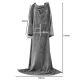 Ruhhy Oversized Blanket Hoodie Wearable Blanket 22649, Light Gray