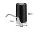 Rechargeable Electric Water Bottle Pump, Automatic Water Dispenser, Black