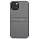 Guess iPhone 13 mini Case Saffiano Strap Grey