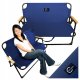 Caruzzo Folding Double Garden Bench Chair, Blue
