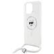 Karl Lagerfeld iPhone 16 Pro Max Case IML Choupette Head & Cord MagSafe, Clear