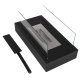Tabletop Bio Ethanol Fireplace Smokeless Ventless Indoor Portable Fire Pit, Black
