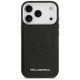 Karl Lagerfeld iPhone 17 Pro Case MagSafe PU Round Point Logo, Black