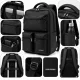 NORLÄNDER Twill Backpack 34 l laptop backpack, black
