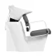Hairdressing Wash Unit Gabbiano Porto White and Grey