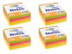 Sticky Notes Set 76x76mm 4x400 Sheets Memo Pads, multicolor