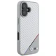 BMW iPhone 16 Case M Carbon Tricolor Line MagSafe, Gray