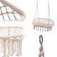 Double Stork\'s Nest Swing with Tassels, Beige