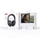 XO BE61 Wireless On-Ear Headphones with ANC and Bluetooth 6.0, Black