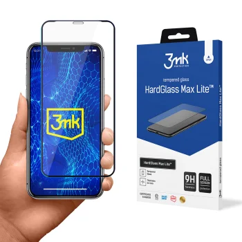 3Mk Protection HardGlass Max Lite Screen Protector for iPhone X, 9H