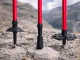 Verk Group Nordic Walking and Trekking Poles with Accessories and Bag, Red