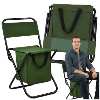Portable Folding Camping Stool Heavy Duty Fishing Chair