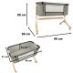 Baby Bassinet Bedside Crib Newborn Sleeper, Gray (Defective product)