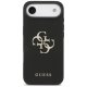 Guess Grained Big 4G & Classic Logo Case for iPhone Air - Black