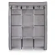ModernHome Large Fabric Wardrobe with Shelves and Hanging Rods