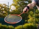 Badminton Racket Set 2 Pack with Carrying Cover, Red