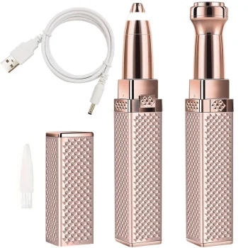 Women's Eyebrow and Facial Epilator / Trimmer, Pink