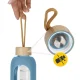 4FIZJO Glass Water Bottle 1 L Blue